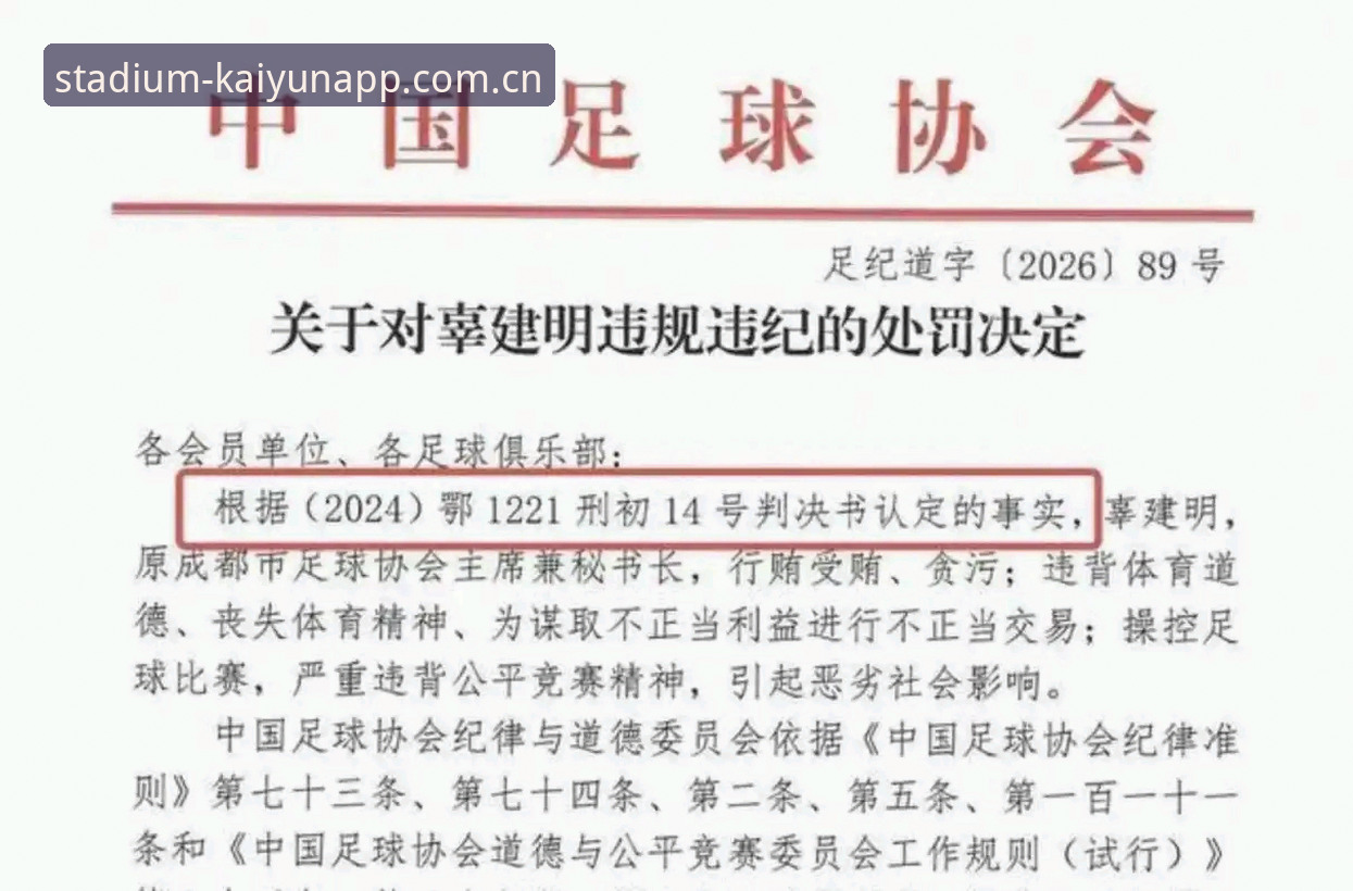 kaiyun世界杯平台 中国足协第三批禁足名单公布:kaiyun世界杯平台技术评测员深度分析赛事公正性新动向